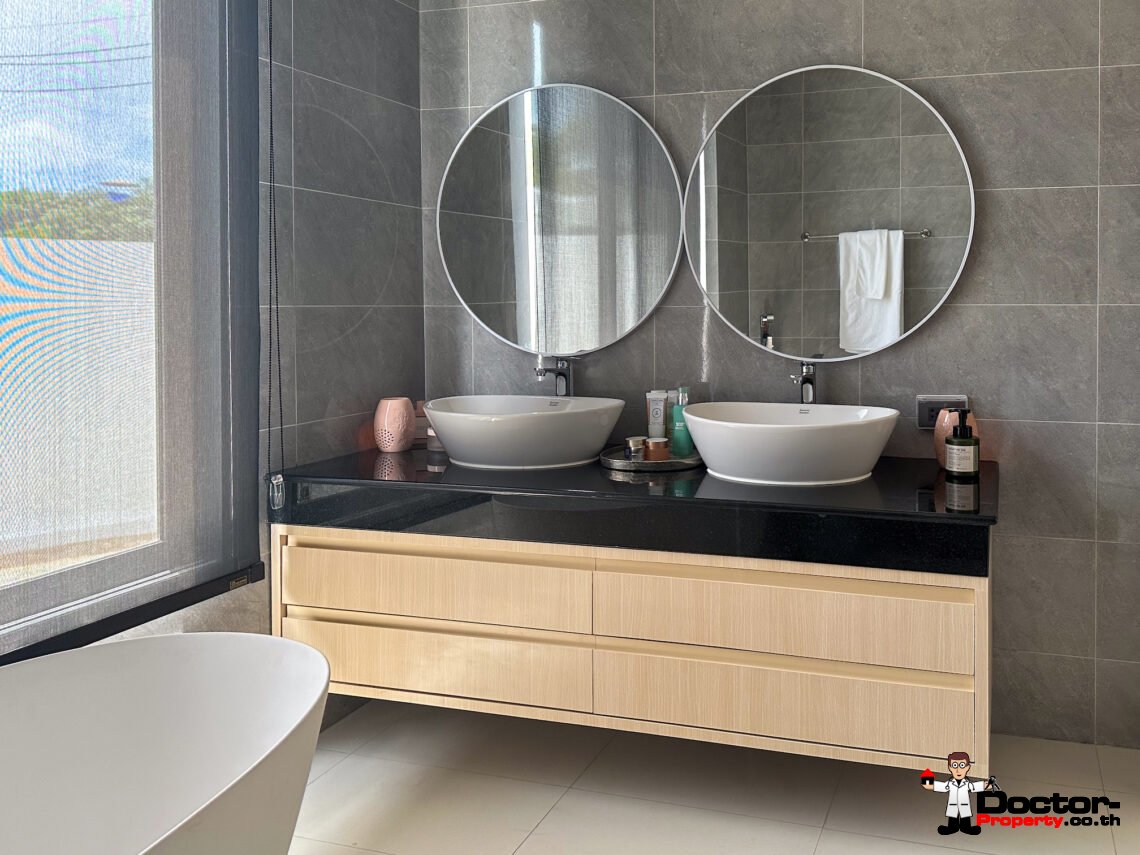 New 3 Bedroom Pool Villa –  Bang Rak, Koh Samui – For Sale